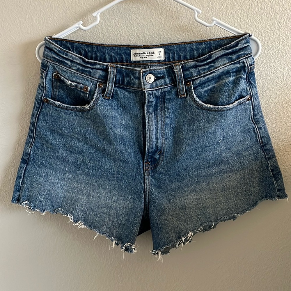 Abercrombie 90s relaxed jean denim shorts